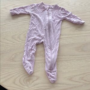 KYTE Pink Footie One Piece with Zipper Closure
